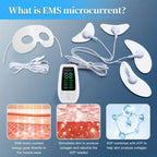 EMS Microcurrent Eye Massager Facial Lifting Device, Low-Frequency Tightening Tool for Eye Corners, Masseter Muscle Relaxation & Facial Slimming