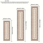 French Style Corridor Runner Rug Washable Soft Non-Slip Long Hallway Carpet for Living Room Kitchen Bedroom Entrance Multiple Lengths