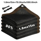 Privacy Screen Fence Heavy Duty HDPE Mesh Outdoor Shade Cloth Barrier 5x25ft 6x50ft with Rope Green Brown Black