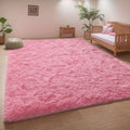 Shaggy Plush Area Rug Non-Slip Machine Washable Fluffy Tie-Dye Shedding Resistant 5x8 8x10 ft for Living Room Bedroom 7 Colors