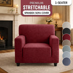 Luxury Spandex Sofa Cover Anti-Slip – Wrinkle-Free Elastic Couch Slipcover, Pet & Scratch-Proof, Machine Washable, All-Season, 7 Colors, 1/2/3 Seater, Living Room Home Decor