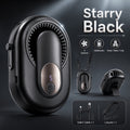 3-in-1 Portable Waist Fan USB-C Rechargeable 3500mAh – Wearable Neck Fan with Lanyard, Clip & Desk Stand, 5-Speed Hands-Free Personal Cooling Fan for Travel, Outdoor, Work & Gym