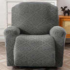 4-Piece Polyester Stretch Recliner Slipcover Set – Non-Slip Elastic Bottom Recliner Chair Cover Sofa Couch Protector for Living Room, Machine Washable Home Decor