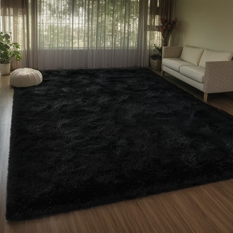 Shaggy Plush Area Rug Non-Slip Machine Washable Fluffy Tie-Dye Shedding Resistant 5x8 8x10 ft for Living Room Bedroom 7 Colors