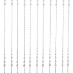 Acrylic Beaded Curtain 35.5x72 Inch for Doorways and Windows - Boho Room Divider and Closet Door Curtain - Decorative Bead Curtain for Bedroom, Wedding, Events and Retail Window Display