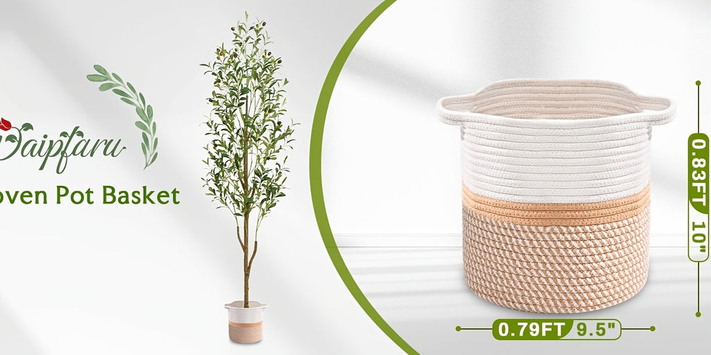 Artificial Olive Tree with Basket, Planter & Moss 5ft 6ft 7ft – Tall Indoor Fake Olive Plant with Realistic Wood Trunk, Lifelike Branches & Fruits for Office, Living Room & Spring Summer Home Decor