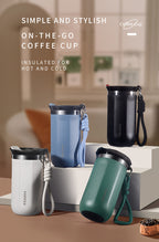 Insulated Travel Mug 16.91oz 304 Stainless Steel Vacuum – Leak-Proof Non-Slip Portable Coffee Cup for Indoor & Outdoor, Winter Holiday Gift