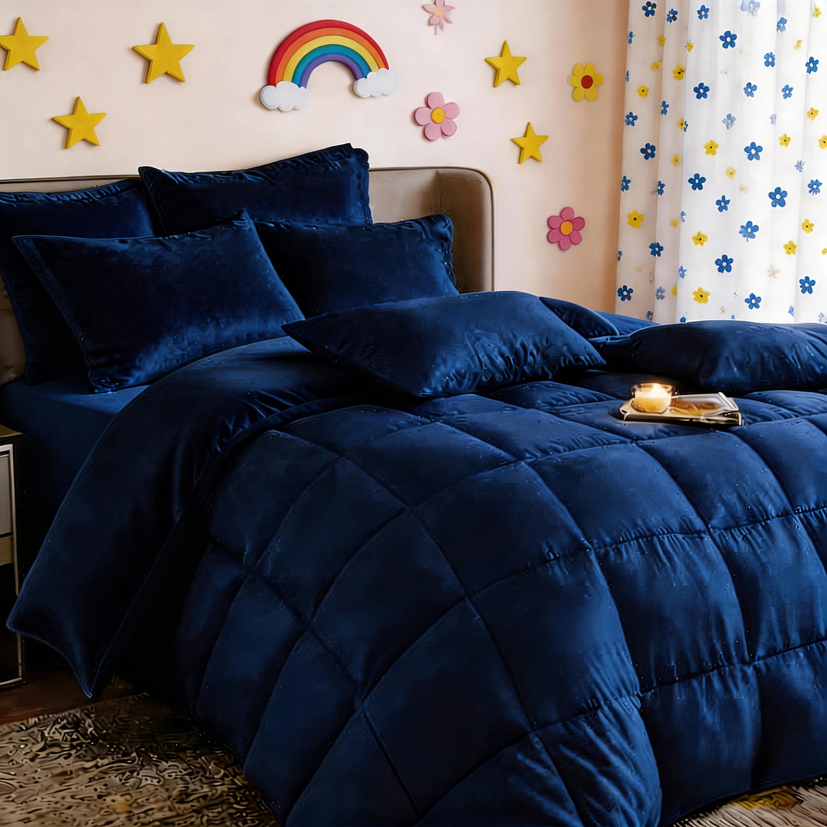 Comforter Set 3pcs 5pcs 7pcs - Extra Thick Warm Bedding Set with Sheet Sets & Pillowshams, Full Queen King Size, Machine Washable, Halloween Themed Kids Room Decor