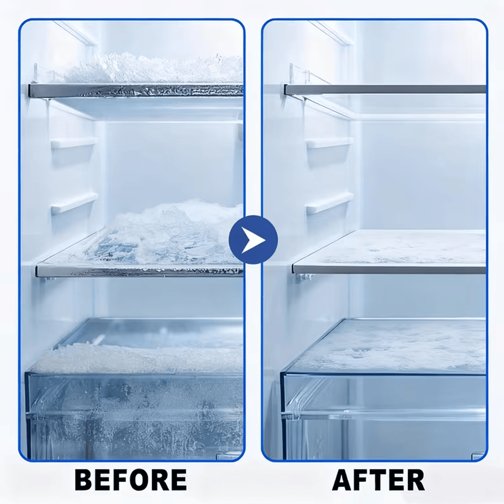 Freezer Defroster Spray 4.06oz Fast-Acting Refrigerator Deicer – Melts Thick Ice Instantly, No Scraping, No Residue, Safe for Home Fridge, RV & Travel Freezer Defrost Solution