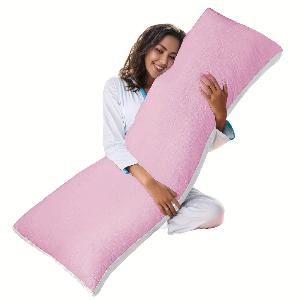 Cooling Body Pillow 20x54 Inch for Adults - Large Firm Full Body Pillow Side Sleeper Pregnancy Pillow with Removable Washable Cover