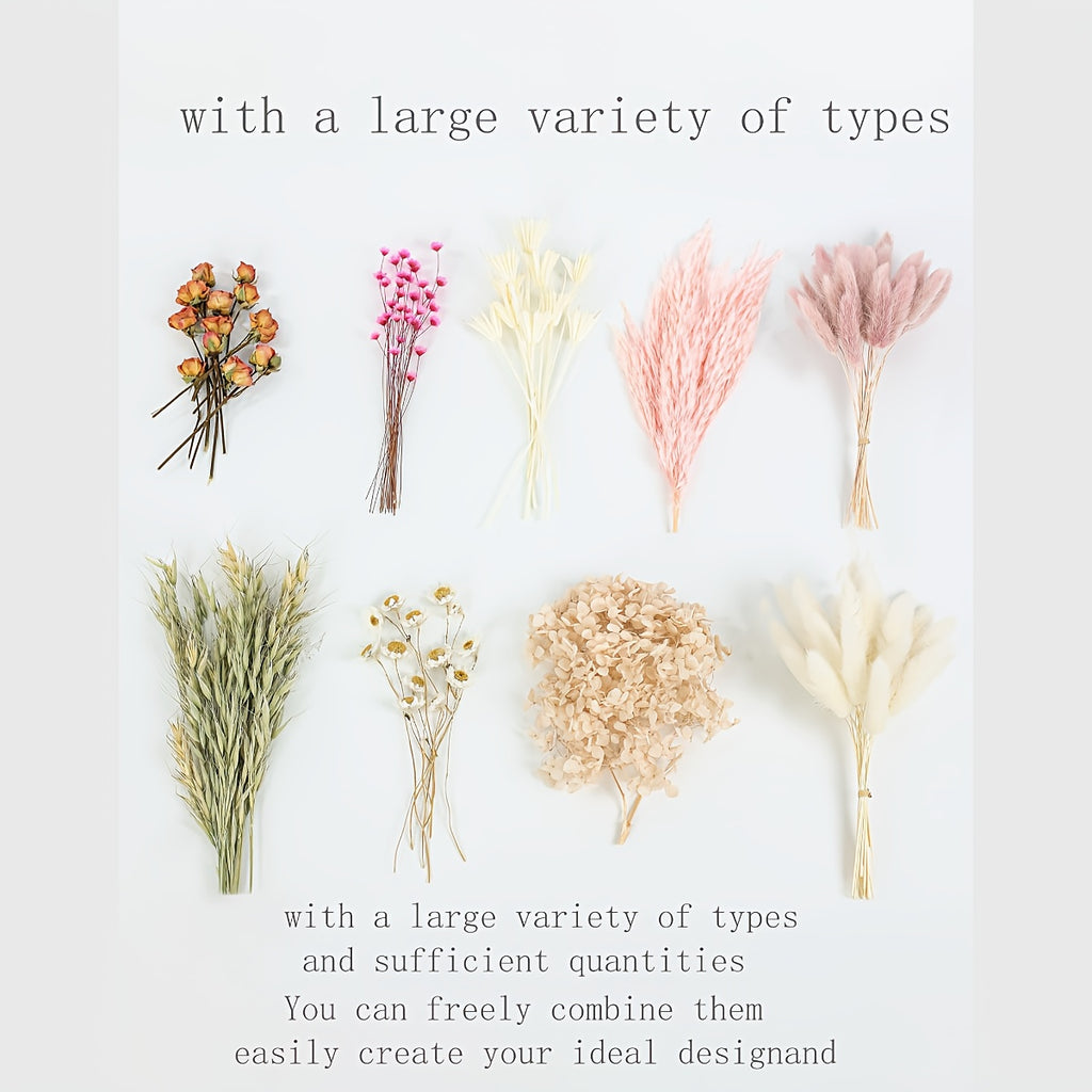 Boho Dried Flower Bouquet with Pampas Grass - Bohemian Wedding Centerpiece, Cake Flowers & Groom Boutonniere, Long-Lasting Botanical Arrangement for Home & Event Decor