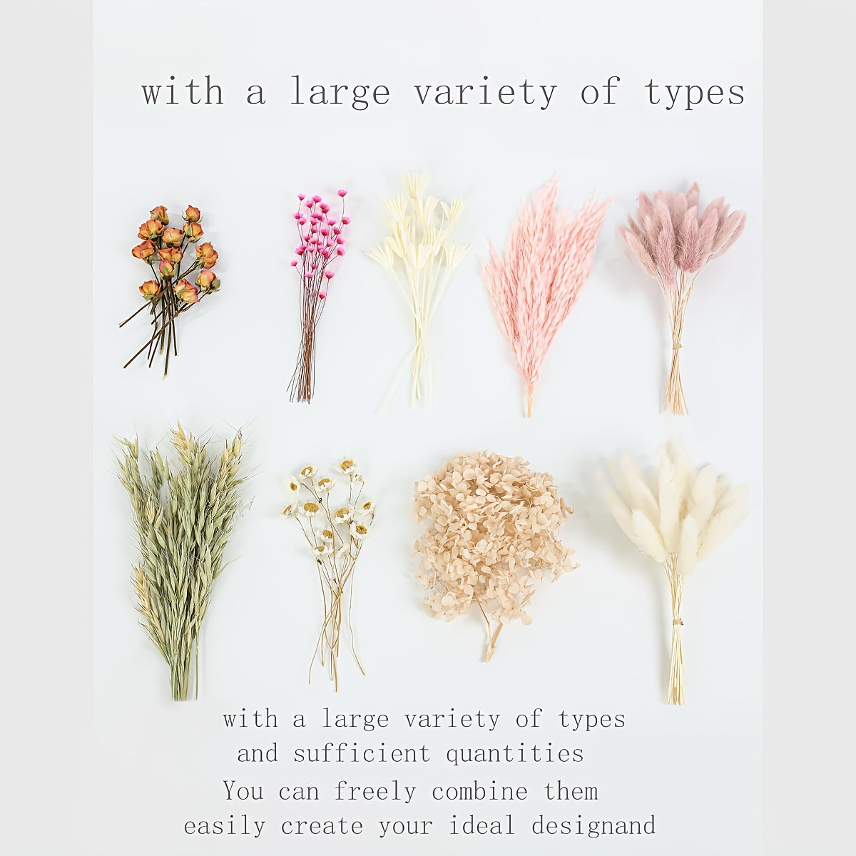 Boho Dried Flower Bouquet with Pampas Grass - Bohemian Wedding Centerpiece, Cake Flowers & Groom Boutonniere, Long-Lasting Botanical Arrangement for Home & Event Decor