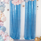 Sequin Curtain Backdrop Panels 24x84 Inches Set of 2 – Glitter Shimmer Party Backdrop for Weddings Birthdays Baby Showers Proms & Photo Booths, 31 Colors