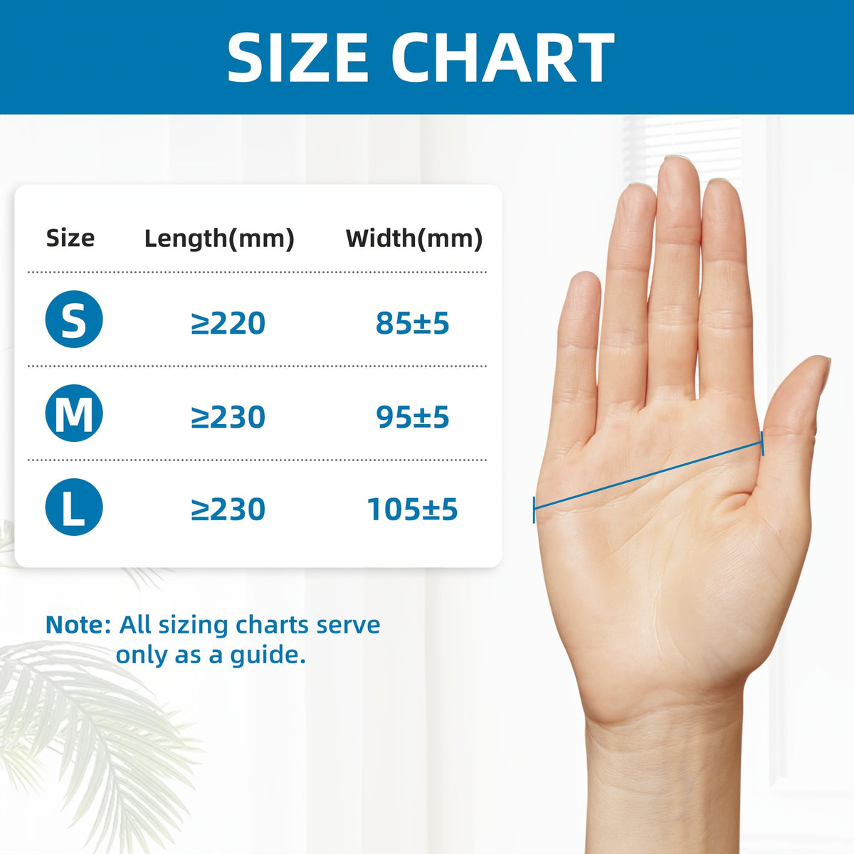 5 Mil Blue Nitrile Disposable Gloves Bulk Pack – 100 to 1000pcs, Waterproof & Anti-Slip, Powder-Free Latex-Free, S/M/L Sizes for Cooking, Cleaning, Food Prep & Pet Care, Non-Sterile