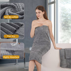 Oversized Bath Towel Set 4 Piece 35x71 Inch – Ultra Soft Quick-Dry Absorbent Microfiber Towels for Bathroom Spa Gym Travel, 10 Colors