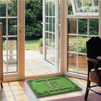 Welcome Mat Green Frog Pattern Indoor Outdoor Doormat – Anti-Slip Backing Edge Locking Entryway Rug for Living Room & Home Decor | Multiple Sizes