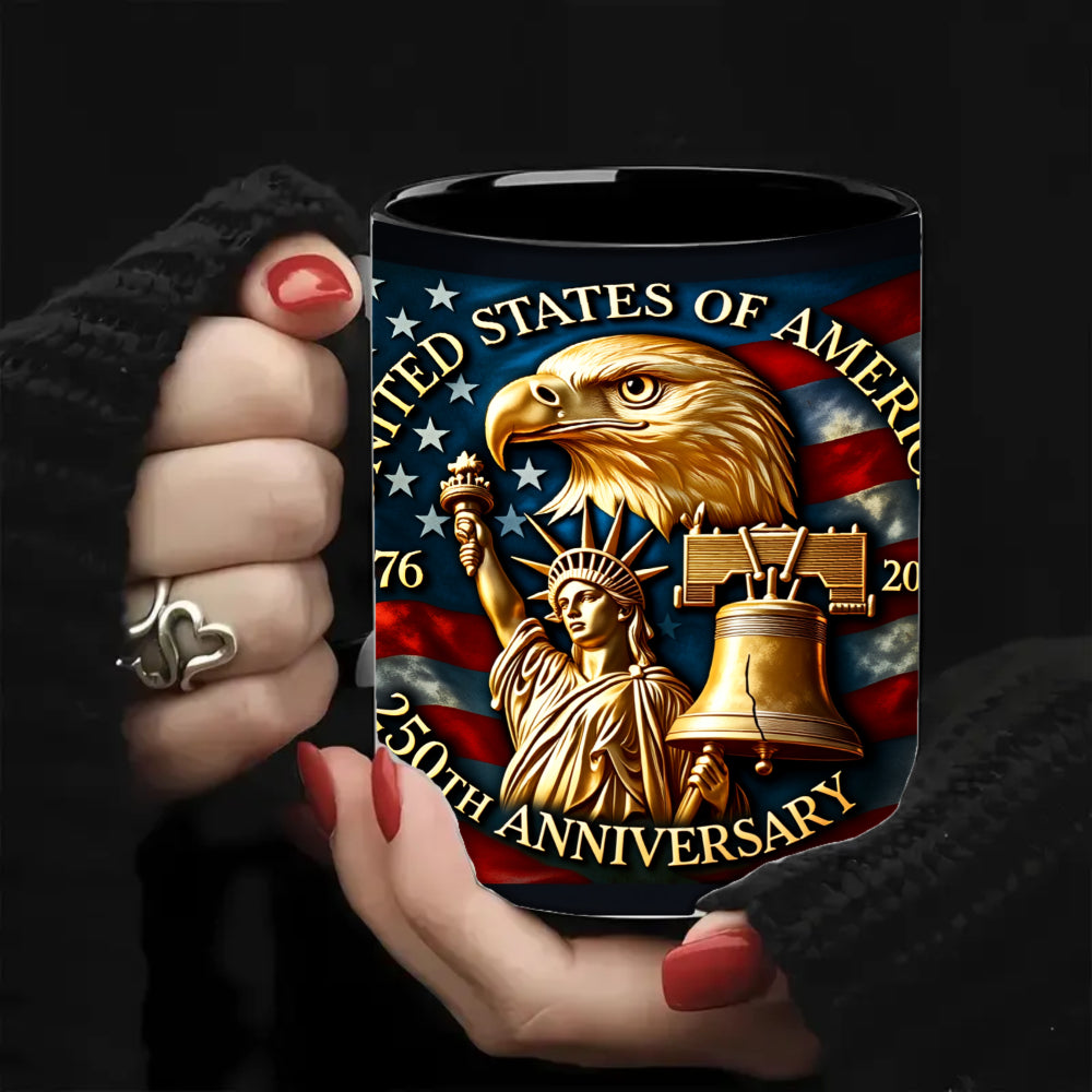 Eagle-Shaped Coffee Mug 11oz 360ml - USA Patriotic Eagle Rim Lip Cup for Coffee, Tea, Cocoa & Juice, Novelty Gift Mug for Office, Parties & Holidays, 4 Colors
