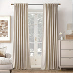 Velvet Blackout Curtains 2 Panels Luxury Thermal Insulated – Room Darkening Drapes Back Tab & Rod Pocket for Bedroom Living Room, 7 Colors 6 Sizes 84-120 Inch