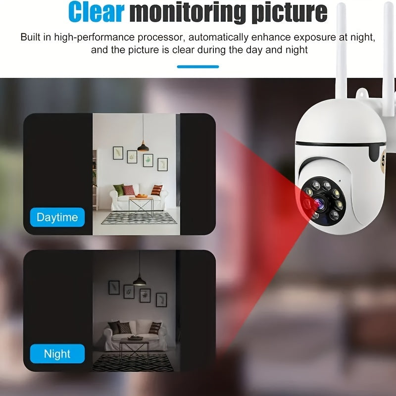 2-Pack 3MP 5GHz WiFi Security Camera Outdoor IP54 Waterproof Night Vision Motion Detection 2-Way Audio Remote App Surveillance Home Business