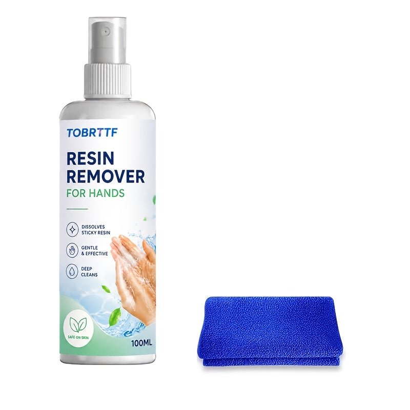 Epoxy Resin Cleaner & Hand Resin Remover 3.38 oz – Gentle Citric Acid Formula for Artisans, Nail Technicians & Artists, Dissolves Viscous Resins on Tools