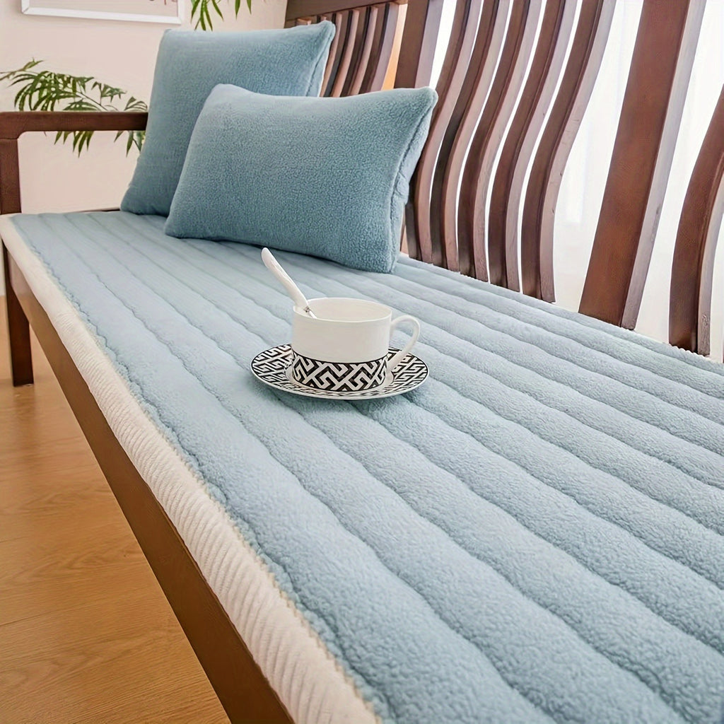 Plaid Sofa Protector Thickened Non-Slip Machine Washable Stretchable Pet Friendly - Sofa Cover for Living Room Bedroom Office Loveseat 4 Seater 6 Colors