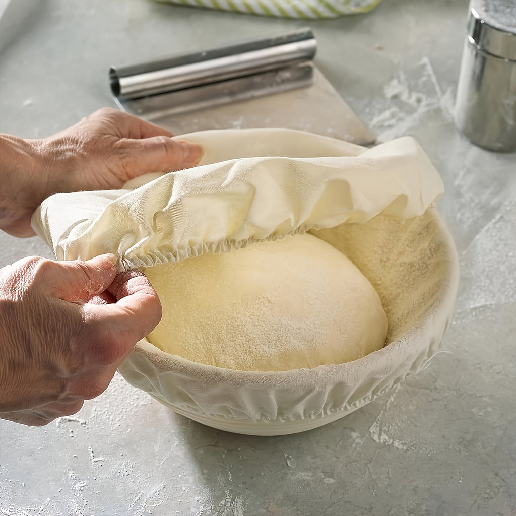 Sourdough Proofing Basket Set of 2 Round 9-Inch Rattan Banneton with Liners – Bread Proofing Bowls for Artisan Sourdough & Homemade Bread Baking