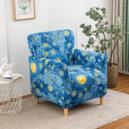 Stretch Armchair Slipcover 1pc - Mid Century Modern Accent Chair Cover with Arms Soft Furniture Protector for Living Room Office Reception Reading Machine Washable