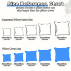 4-Pack Ultra-Fluffy Pillow Inserts – Skin-Friendly Softness & Quick Rebound Square Pillow Cores for Sofa, Bed, Garden & Outdoor Use | Multiple Sizes