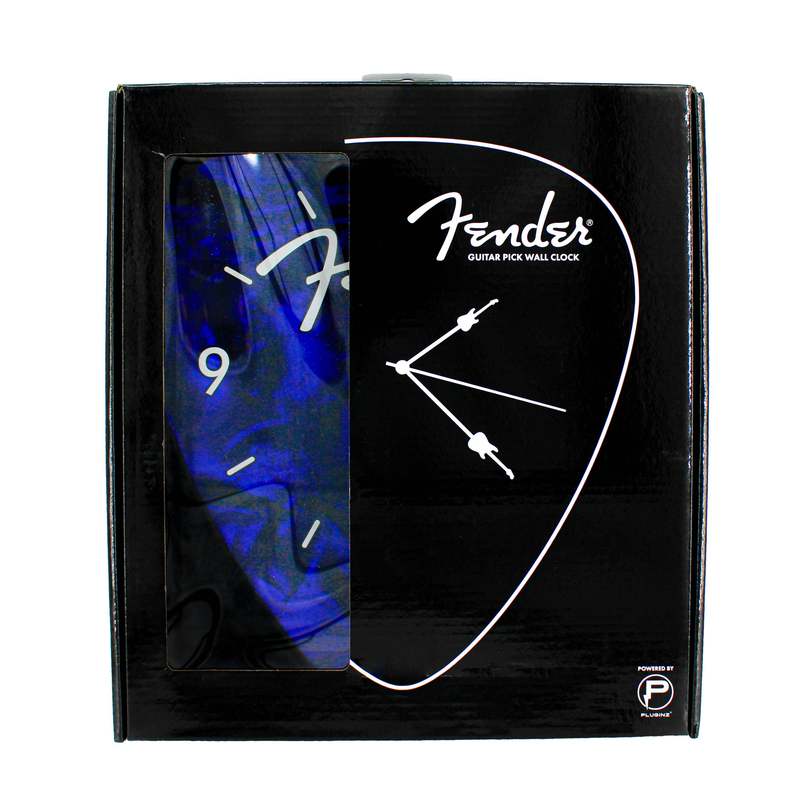Guitar Pick Wall Clock Blue – Unique Music Lover Home Decor, Battery-Powered Silent Decorative Clock for Bedroom, Studio & Living Room