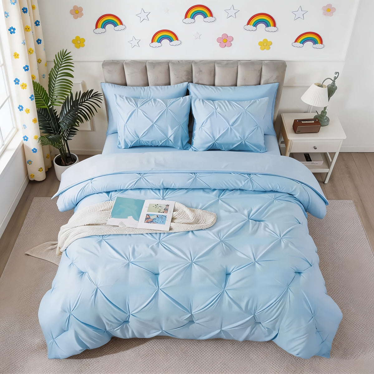 Comforter Set 3pcs 5pcs 7pcs - Extra Thick Warm Bedding Set with Sheet Sets & Pillowshams, Full Queen King Size, Machine Washable, Halloween Themed Kids Room Decor