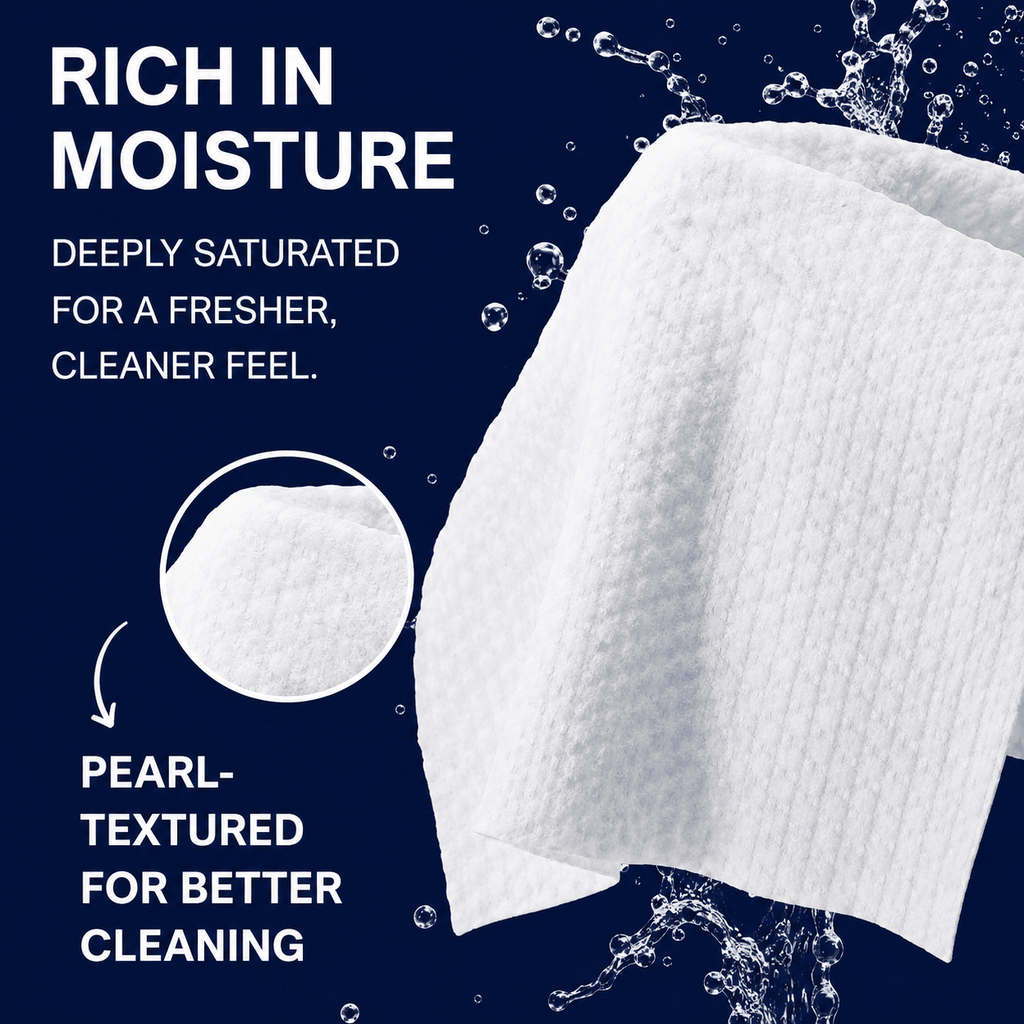 Extra Large Adult Wet Wipes Unscented 240ct – 4 Packs of 60, Oversized 8"x13" Soft Thick Disposable Bathing Wipes with Aloe & Vitamin E for Seniors, Incontinence & Personal Care