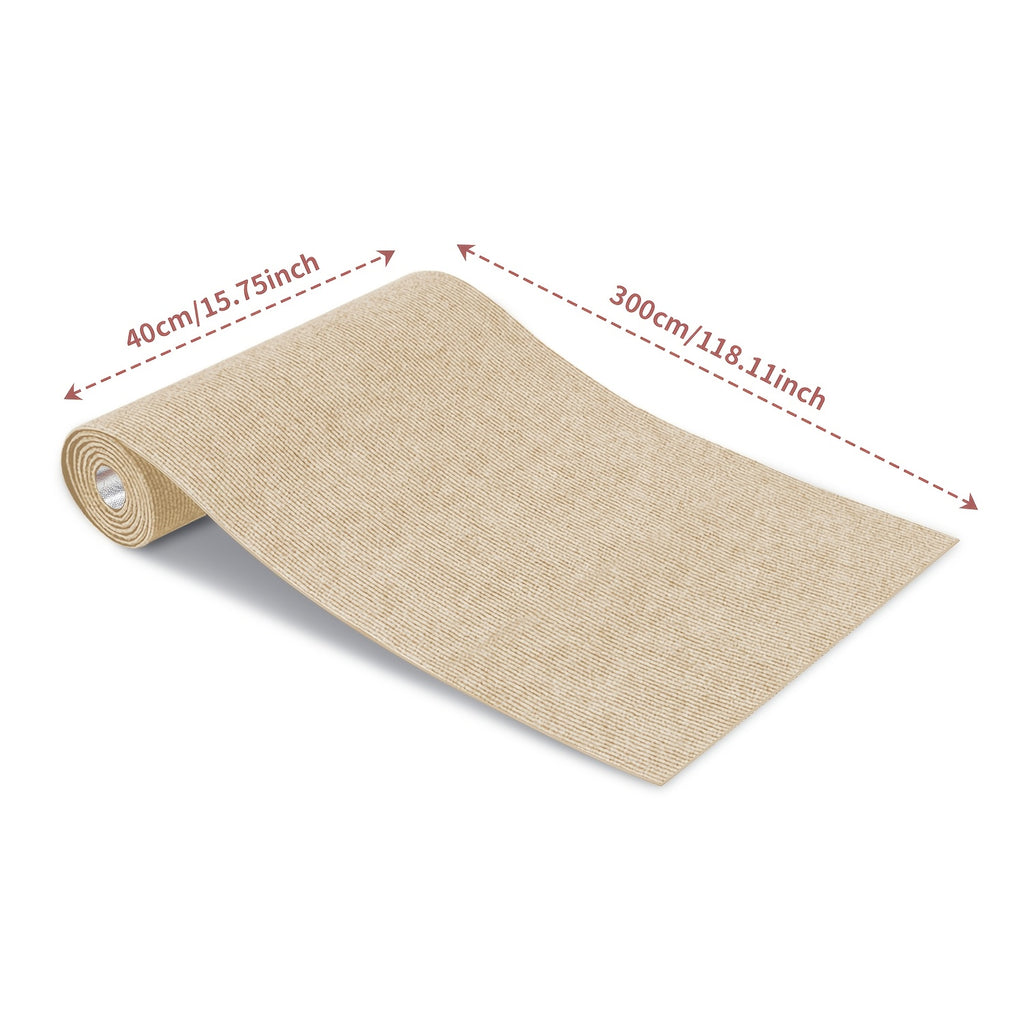 Non-Slip Hallway Runner Rug Self-Adhesive TPR Backing Ultra-Thin 0.4mm 5 Colors 6 Sizes for Kitchen Bedroom Living Room Entryway Hardwood Floors