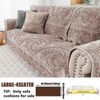 Plush Sofa Cover Faux Rabbit Fur Non-Slip, Thickened Quilted Sofa Cushion Cover Machine Washable, Warm Breathable Pet-Friendly Couch Pad for Living Room, Bedroom & Office