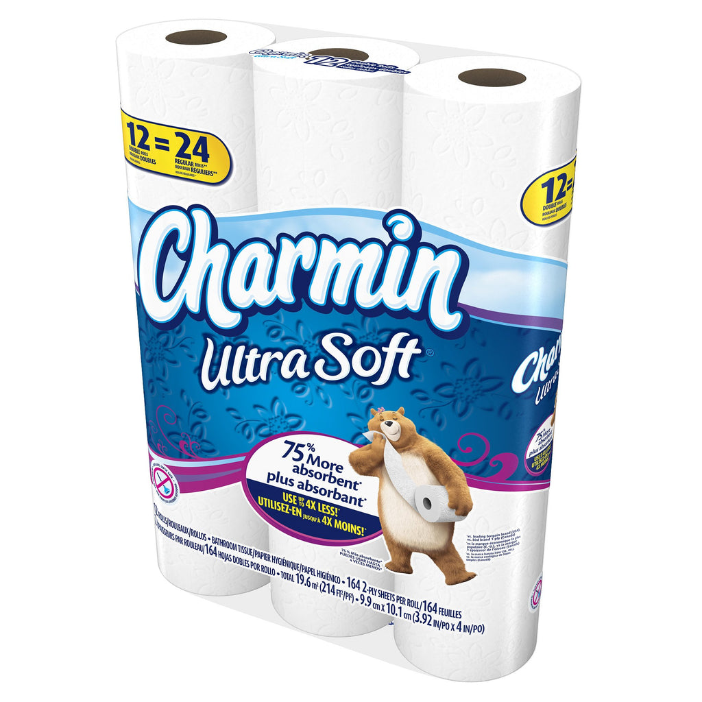Ultra Soft Mega Roll Toilet Paper 200 Sheets – Available in 6 & 16 Count, Double & Mega Rolls, Cushiony Thick 2-Ply Bath Tissue for the Whole Family