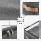 Wheeled Under-Bed Storage Box | Metal Rolling Drawer Organizer for Clothes, Shoes, Blankets & Bedding – Black & Gray, 1PC or 2PC Set