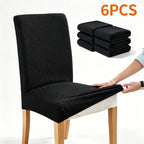 Dining Chair Covers 4/6pcs Set Washable Pet Friendly Dirt & Wear Resistant – Versatile Stretch Slipcovers for Home & Restaurant Seating, 12 Colors