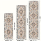 Boho Chic Runner Rug Non-Slip Machine Washable Striped Herringbone Pattern with Backing Hallway Bedroom Living Room 3 Sizes