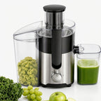 Centrifugal Juicer Juice Extractor with Pulp Separation, 3-Inch Wide-Mouth Feed Chute, 3-Speed Settings, Detachable Easy-Clean Parts, High Juice Yield – Ideal for Fruits & Vegetables, Family Juicing