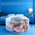Stuffed Animal Storage Bean Bag Chair – Transparent PVC Plush Toy Organizer Sofa for Kids Room & Playroom, Large Capacity Doll Storage, Easy to Clean, Available in Round Bag & Sofa Styles