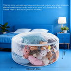 Stuffed Animal Storage Bean Bag Chair – Transparent PVC Plush Toy Organizer Sofa for Kids Room & Playroom, Large Capacity Doll Storage, Easy to Clean, Available in Round Bag & Sofa Styles