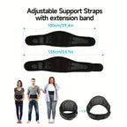 Cordless Heating Pad for Back with 3 Heat Levels & 3 Vibration Modes – Portable Rechargeable Lumbar Massager for Lower Back Pain Relief, Gift for Dad Mom Men Women