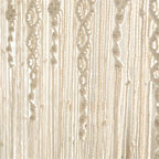 Bohemian Macrame Tapestry Wall Hanging – Large Vertical Handwoven Cotton Boho Wall Decor for Bedroom, Living Room, Wedding Backdrop & Hallway, Cream White Woven Wall Art