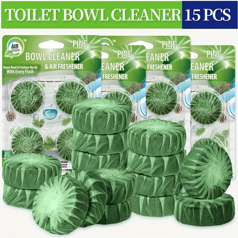 Automatic Toilet Cleaner Tablets Drop-In Tank Formula – Powerful Stain Removal & Long-Lasting Deodorizing Fresh Linen Scent for Home Bathroom Hygiene, Available in 11, 15 & 31 Pack Options