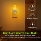 LED Night Light Plug Into Wall, 2 Pack Dimmable 3000K Warm White with Auto Light Sensor, Adjustable Brightness, Modern Design for Hallway Bedroom Nursery Bathroom – No Batteries Needed