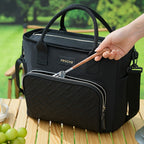 Extra Large 11L Insulated Lunch Bag & Beach Cooler Tote – Portable Thermal Food Carrier with Adjustable Shoulder Strap, Keeps Meals Hot or Cold, for Outdoor, Work, Beach & Picnic, 4 Colors