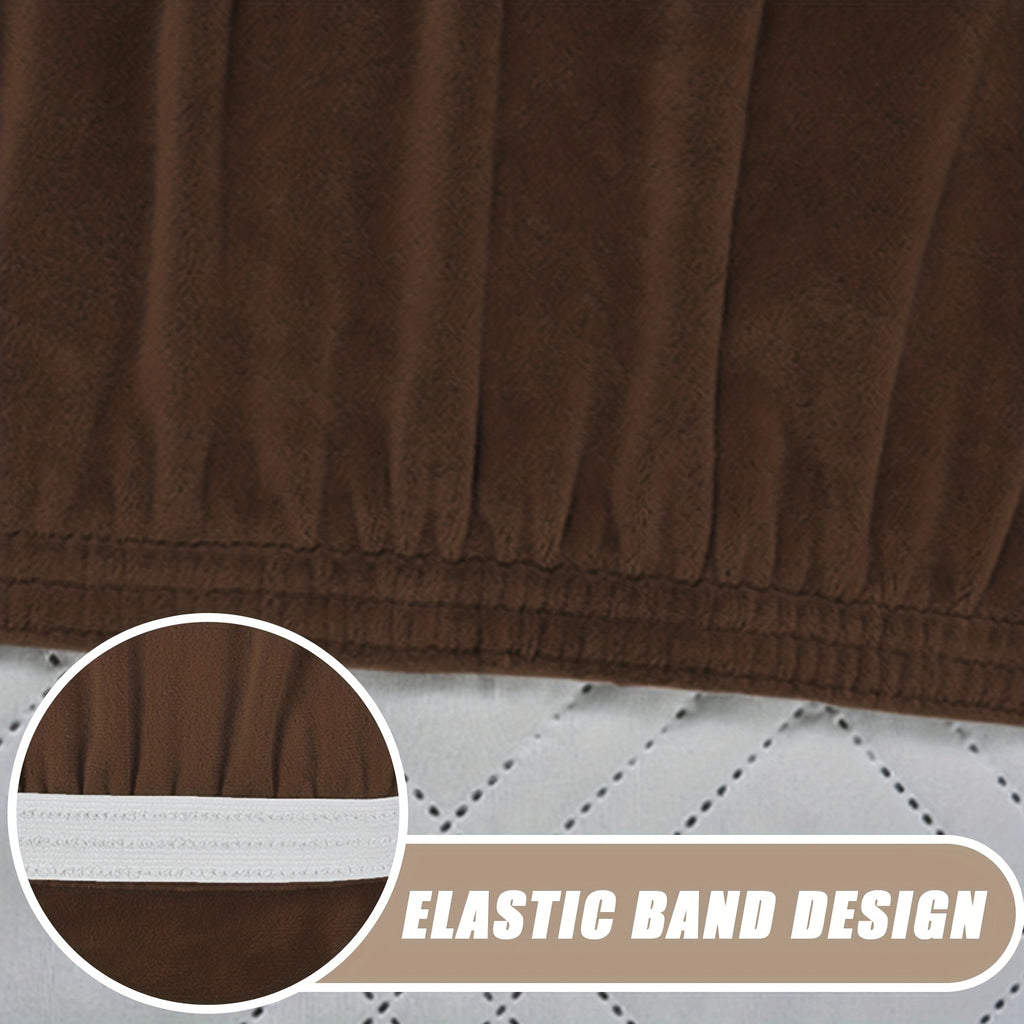 T-Cushion Armchair Cover Anti-Slip Double-Sided Design, Machine Washable Elastic Band Closure Chair Slipcover, Pet-Friendly All-Season Furniture Protector, Available in Small & Large – 8 Colors