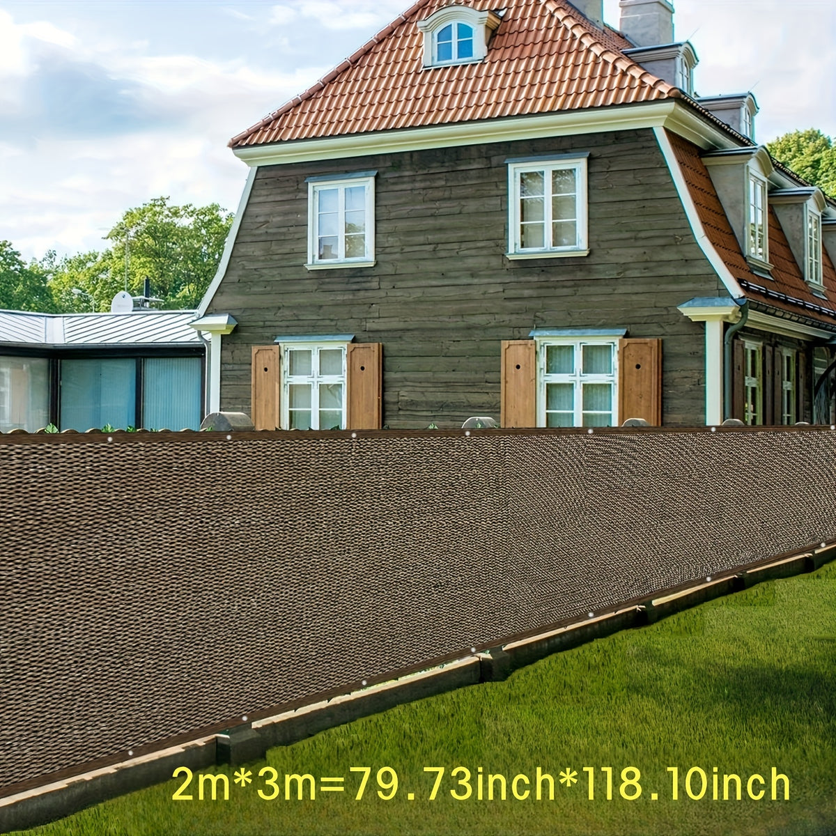 Outdoor Shade Cloth UV Block Privacy Fence Screen – HDPE Sunshade Net for Patio, Garden & Lawn | Multiple Sizes & Colors with Lanyard Included