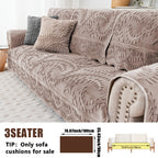 Plush Sofa Cover Faux Rabbit Fur Non-Slip, Thickened Quilted Sofa Cushion Cover Machine Washable, Warm Breathable Pet-Friendly Couch Pad for Living Room, Bedroom & Office