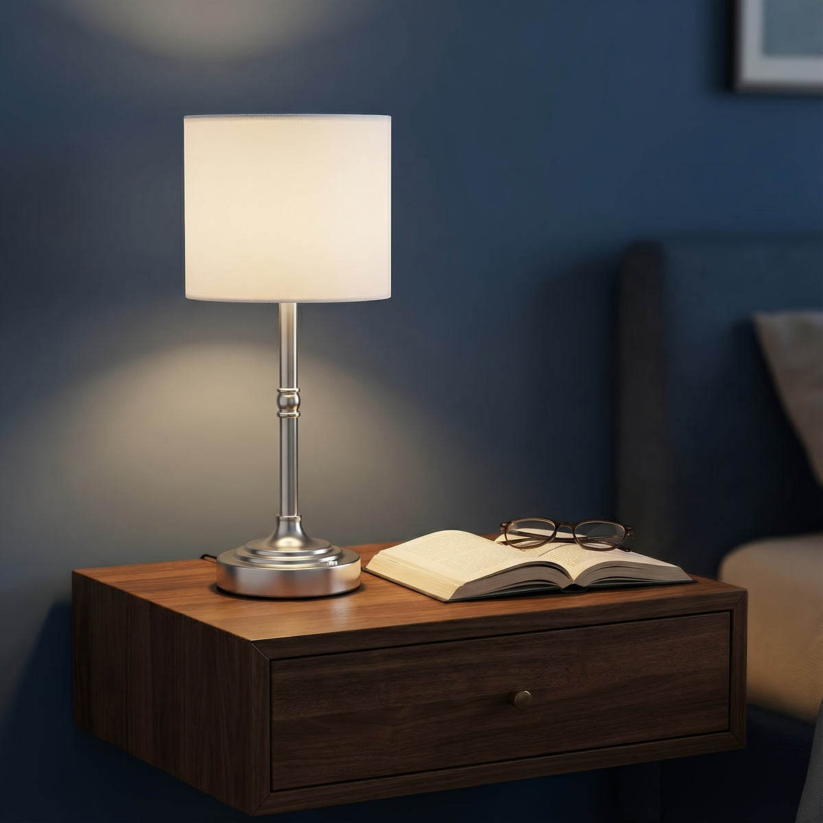 Cordless Rechargeable Table Lamp – Battery Powered Stepless Dimmable Touch Lamp for Bedroom, Dining Room, Kitchen & Office Decor