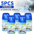 8-Scent Automatic Air Freshener Refills 5-Pack or 2-Pack – Odor Eliminator Room Spray for Home Bathroom Car Office Closet Fabric, Multi-Scent Fresh